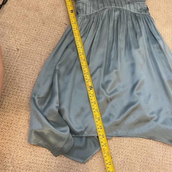 NWT AllSaints Esta Mini Dress in Blue Slate Size 2 - Picture 14 of 14